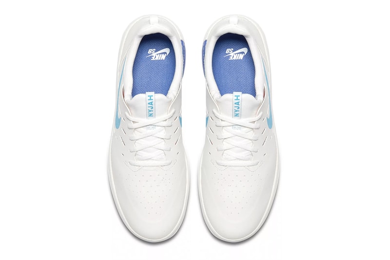 Nyjah Huston Nike SB Nyjah Free Receives a Clean Blue Fury Colorway White