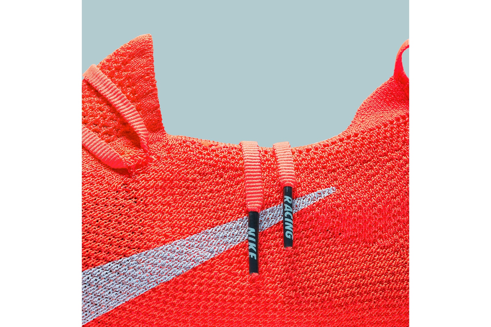 Nike Vaporfly 4% Flyknit Detailed Look Bright Crimson Ice Blue White