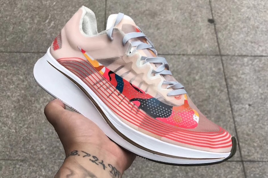 Nike Zoom Fly Camo Swoosh First Look Orange Red Black Pink White