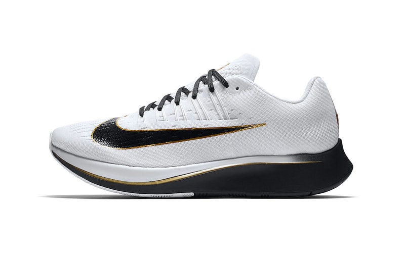 Nike Zoom Fly Mismatched Color white black metallic gold release info sneakers