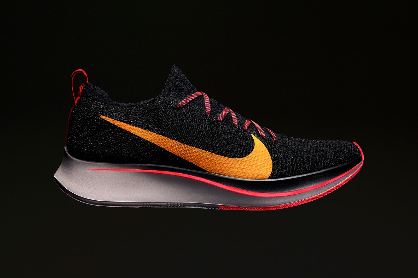 Nike Zoom Vaporfly 4% Flyknit Fly Sneaker Details Shoes Kicks Trainers Sneakers Footwear Cop Purchase Buy $250 USD September 13 October 4 Marathon Running Efficient Lightweight Durable