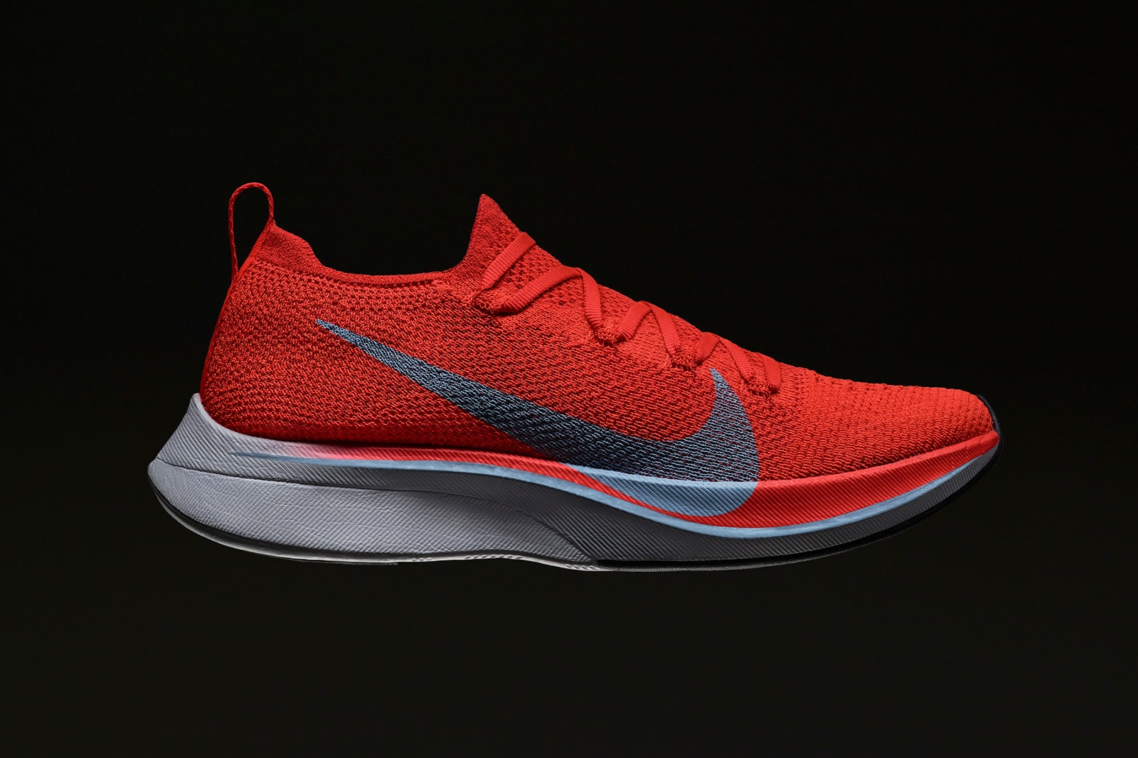 Nike Zoom Vaporfly 4% Flyknit Fly Sneaker Details Shoes Kicks Trainers Sneakers Footwear Cop Purchase Buy $250 USD September 13 October 4 Marathon Running Efficient Lightweight Durable