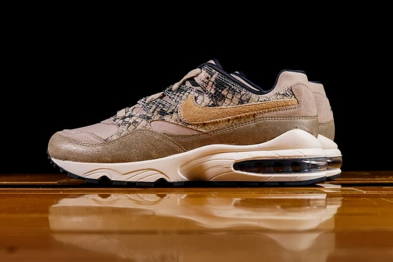 Nike Air Max 94 "Beige Snakeskin" Release sneaker colorway exotic material newsprint