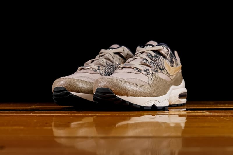 Nike Air Max 94 "Beige Snakeskin" Release sneaker colorway exotic material newsprint