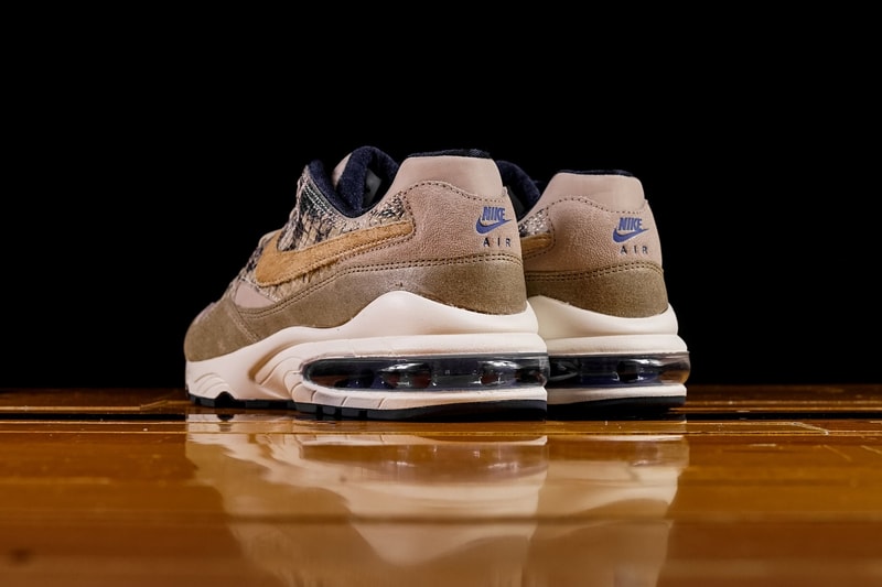 Nike Air Max 94 "Beige Snakeskin" Release sneaker colorway exotic material newsprint