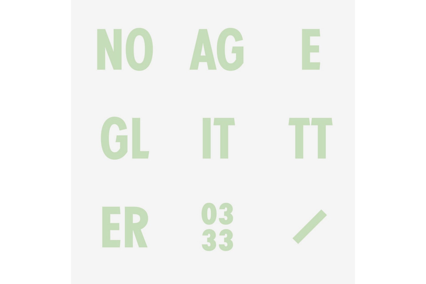 No Age - Glitter x Inflorescence