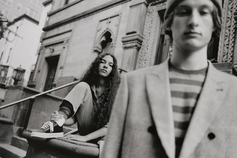 NOAH NYC Fall Winter 2018 Collection Lookbook trad prep ivy league style brendan babenzian knit sweater tee shirt rugby suit sneaker shorts tailoring slacks jeans