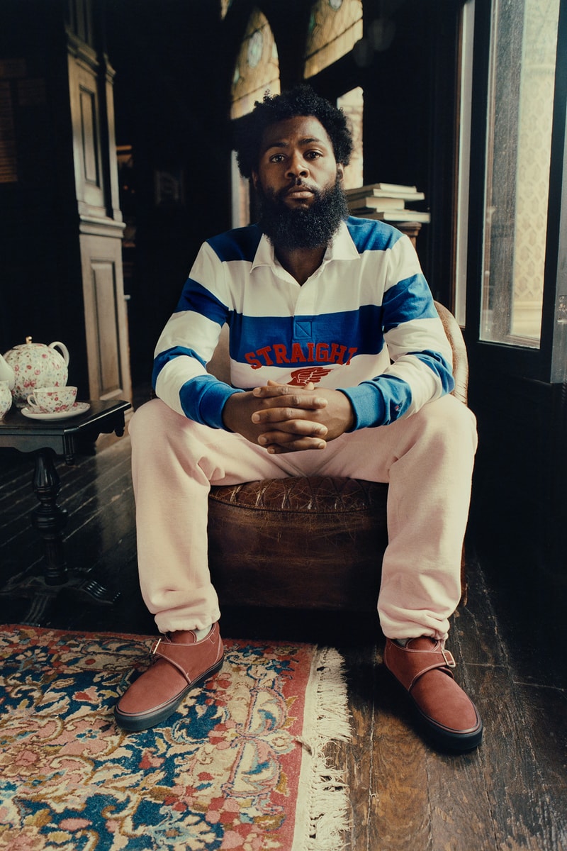 NOAH NYC Fall Winter 2018 Collection Lookbook trad prep ivy league style brendan babenzian knit sweater tee shirt rugby suit sneaker shorts tailoring slacks jeans