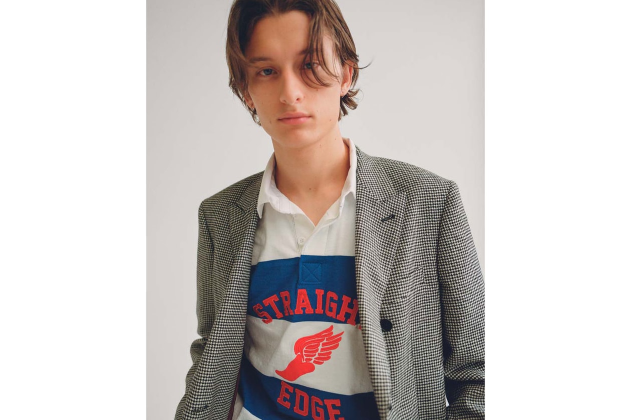 NOAH NYC Fall Winter 2018 Collection Lookbook trad prep ivy league style brendan babenzian knit sweater tee shirt rugby suit sneaker shorts tailoring slacks jeans