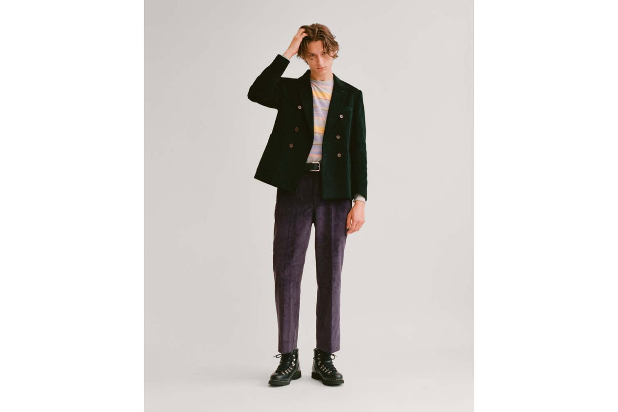 NOAH NYC Fall Winter 2018 Collection Lookbook trad prep ivy league style brendan babenzian knit sweater tee shirt rugby suit sneaker shorts tailoring slacks jeans