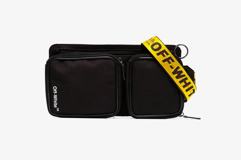 Off-White™ Cordura Logo Print Cross-Body Bag black release info accessories