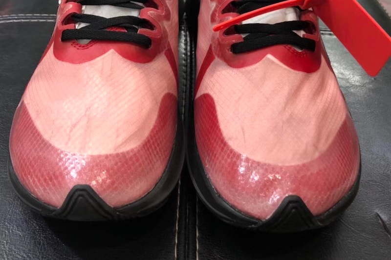 Off White Nike Zoom Fly SP Promo Sample Teaser Virgil Abloh Red Black