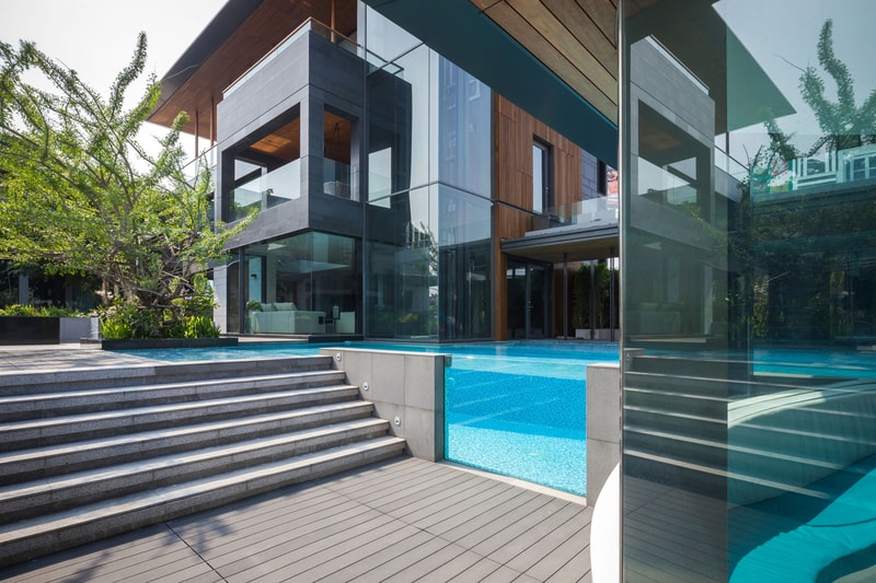 OKS CASA Thailand saARCHOFFICE Architects Khwaeng Bang Wa 2017 design interior house home luxury ferrari supercar collector Spaceshift Studio