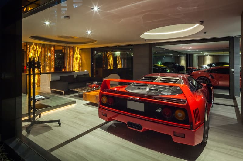 OKS CASA Thailand saARCHOFFICE Architects Khwaeng Bang Wa 2017 design interior house home luxury ferrari supercar collector Spaceshift Studio