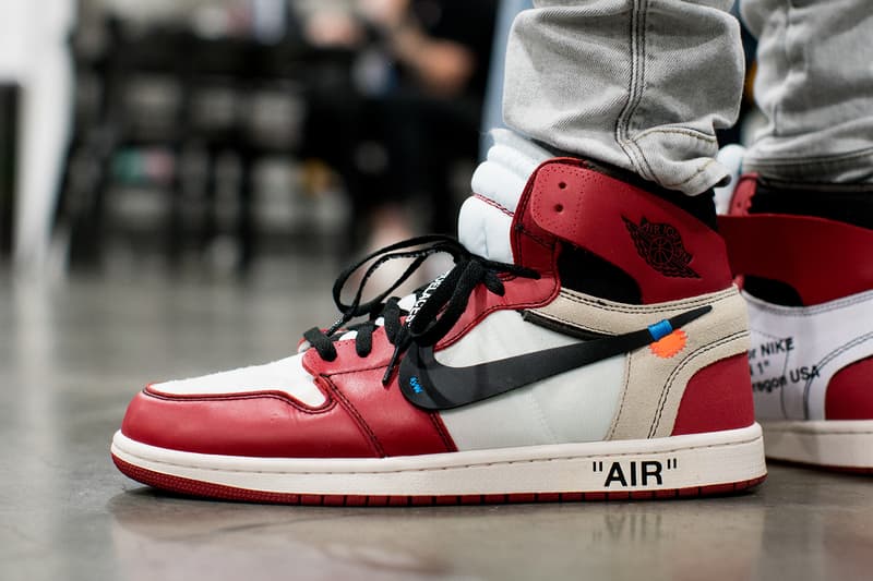 #OnFeet Agenda Las Vegas 2018 Pusha T Chief Keef Air Jordan 1 Retro High Off-White Chicago, adidas x Raf Simons Ozweego, Nike Element React 87, NikeCraft Mars Yard Shoe 2.0 Tom Sachs Space Camp, Nike SB Blazer Supreme, ACRONYM x Nike Air VaporMAx Moc 2, Nike Air Max 1 Parra, and the Air Jordan 3 Retro Oregon Pit Crew