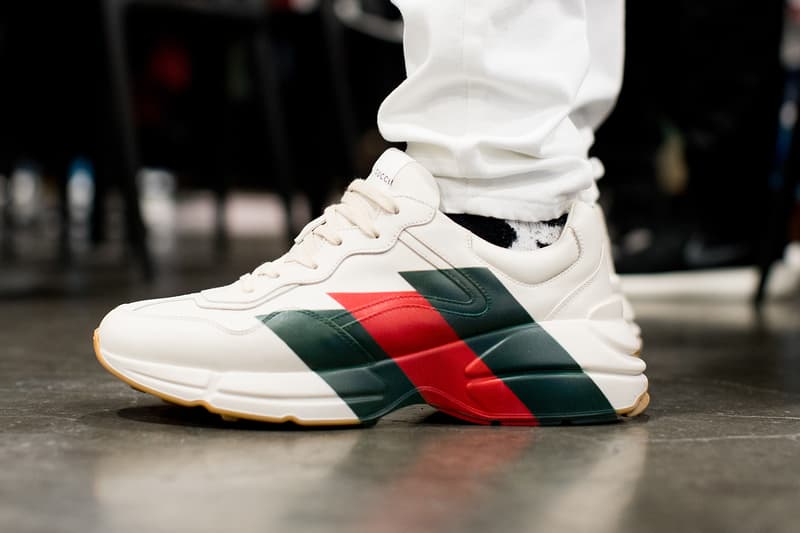 #OnFeet Agenda Las Vegas 2018 Pusha T Chief Keef Air Jordan 1 Retro High Off-White Chicago, adidas x Raf Simons Ozweego, Nike Element React 87, NikeCraft Mars Yard Shoe 2.0 Tom Sachs Space Camp, Nike SB Blazer Supreme, ACRONYM x Nike Air VaporMAx Moc 2, Nike Air Max 1 Parra, and the Air Jordan 3 Retro Oregon Pit Crew
