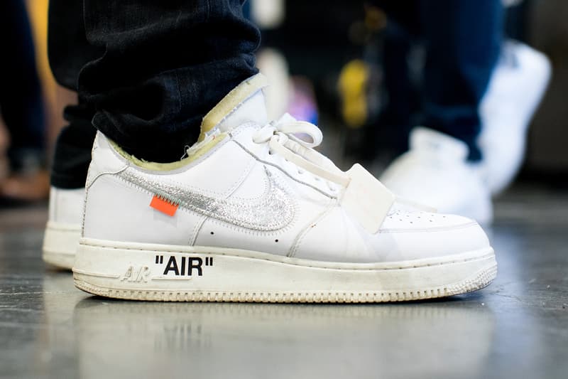 #OnFeet Agenda Las Vegas 2018 Pusha T Chief Keef Air Jordan 1 Retro High Off-White Chicago, adidas x Raf Simons Ozweego, Nike Element React 87, NikeCraft Mars Yard Shoe 2.0 Tom Sachs Space Camp, Nike SB Blazer Supreme, ACRONYM x Nike Air VaporMAx Moc 2, Nike Air Max 1 Parra, and the Air Jordan 3 Retro Oregon Pit Crew