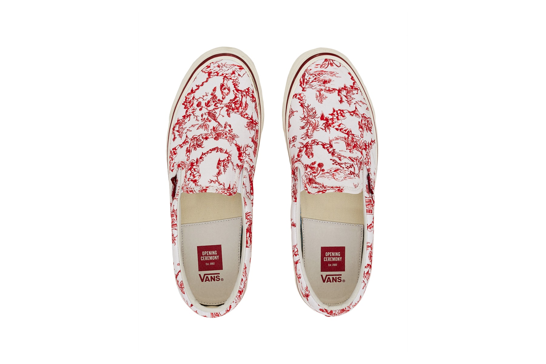 opening ceremony vans toile pack Chinoiserie chinese porcelain pattern texture august 17 drop release date closer look official image lookbook