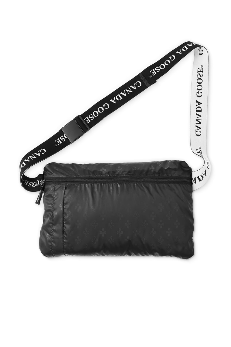 ovo canada goose collaboration fall winter 2018 hybridge jacket yellow white orange black drake august 24 drop release date look info news sneak peak colorways price retail buy sale sell padded shoulder cross body bag transformable Electric Blaze Electric Fizz White Noise
