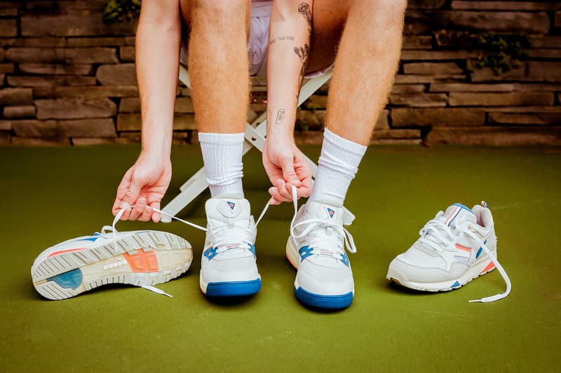 packer shoes diadora 2018 footwear august cream orange blue Rebound Ace N.9002