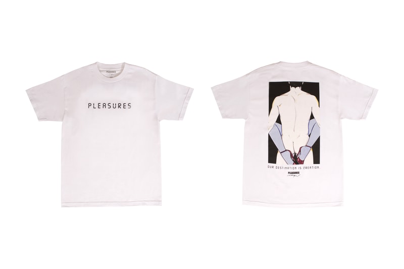 Patrick Nagel PLEASURES Capsule Collection Arrested Salon Destination Blindfold Short Long Sleeve T Shirt Hoodie Crewneck Alex James