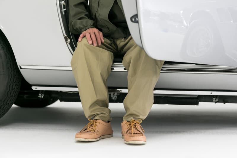 Period Correct yuketen collaboration driving shoes yuki matsuda leather beige kiltie california lookbook Ferrari 330 GT 2 2 footwear exclusive drop release date