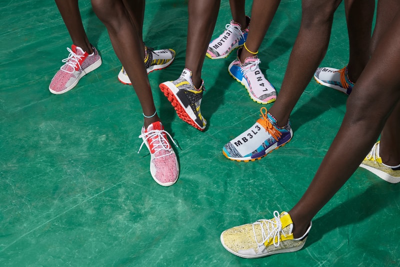pharrell williams adidas solar hu collection august 2018 originals hu tennis v2 nmd footwear