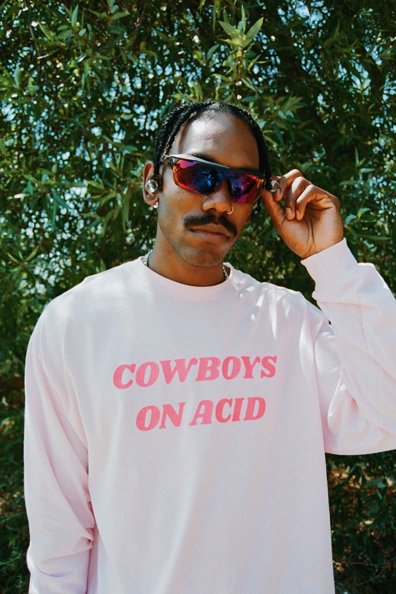 PLEASURES Fall Winter 2018 Collection Lookbook Cowboys on Acid t-shirts sweaters jackets pants