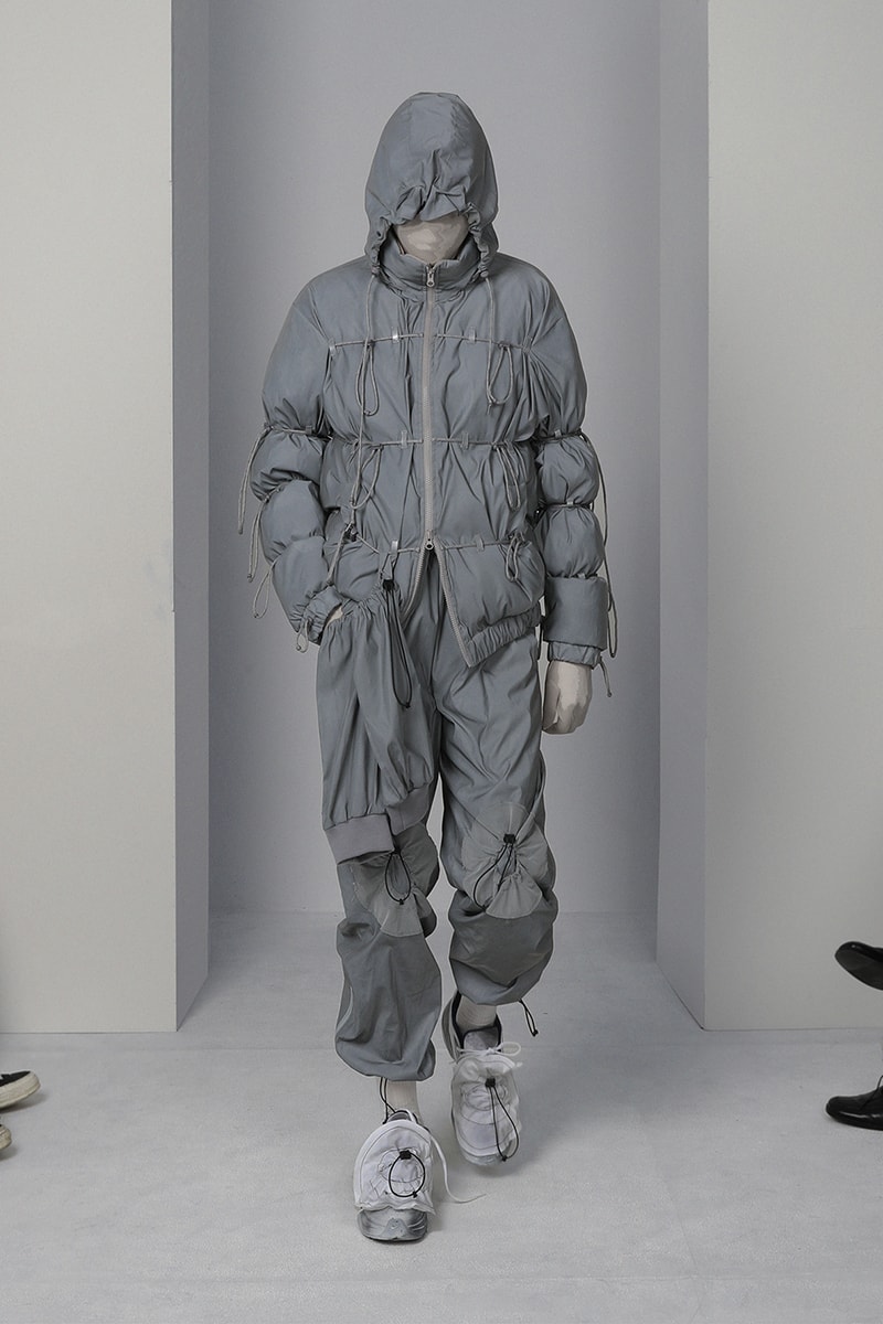 POST ARCHIVE FACTION Fall Winter 2018 Collection Lookbook Korean Fashion Streetwear Puffer Jacket Track Pants RSST