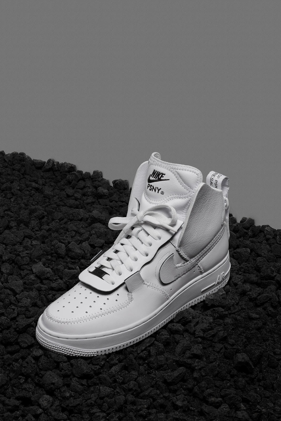 PSNY x Nike Air Force 1 Fall/Winter Preview High Top White Black Grey Deconstructed