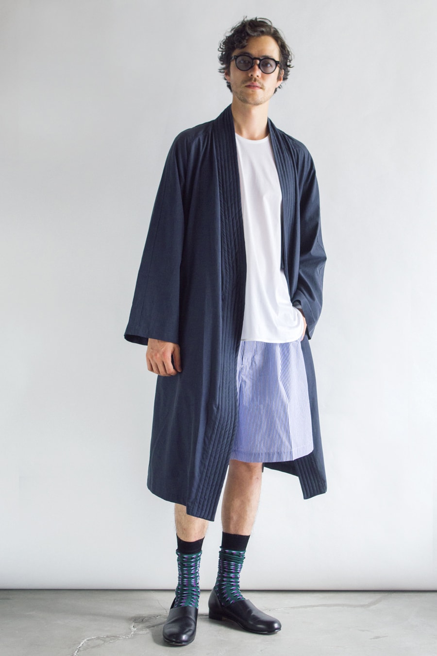 Rainmaker Kyoto Spring Summer 2019 Lookbook collection japan suiting tailoring style gown coat men women kimono