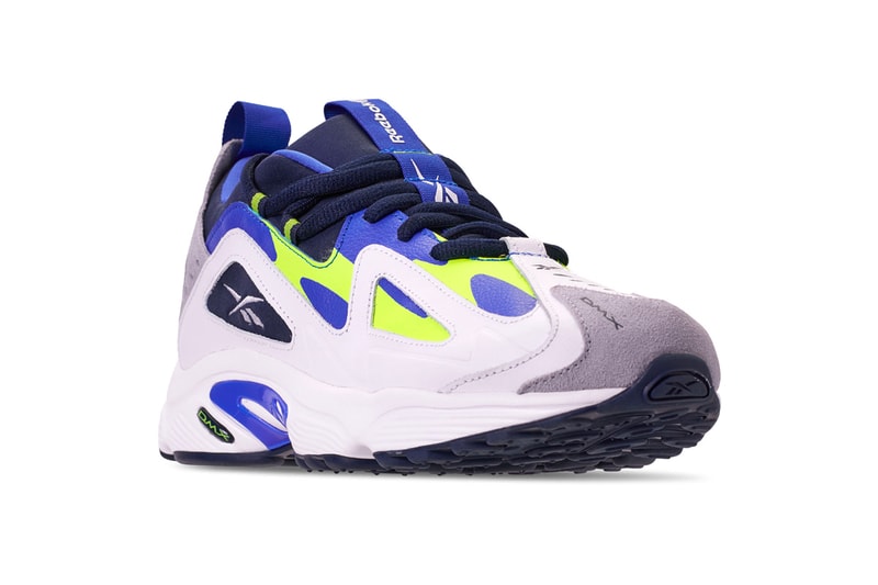 Reebok DMX 1200 Low Black White White Navy Green Runner Retro 90s
