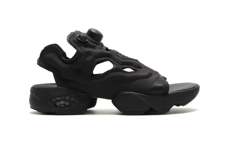 Reebok Unveils a Slick All-Black InstaPump Fury Sandal