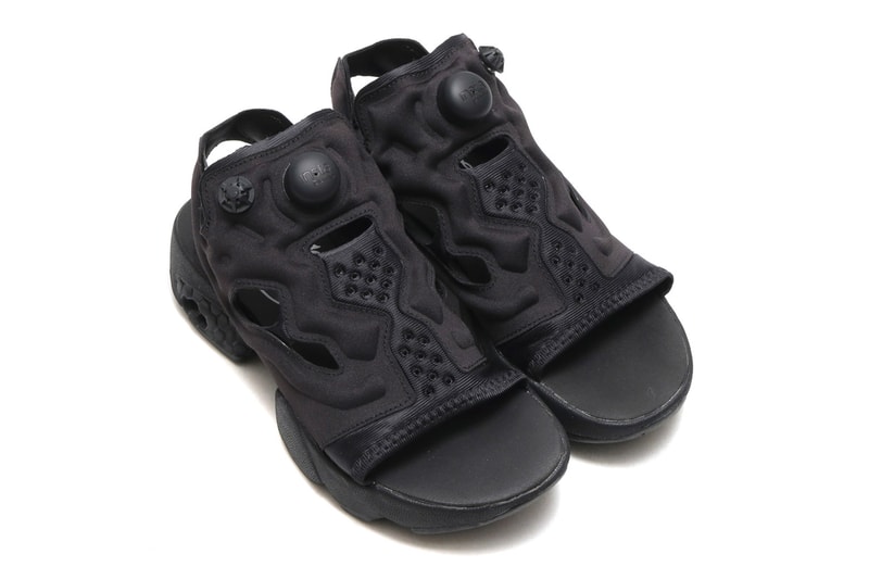 Reebok Black InstaPump Fury Sandal release info atmos summer