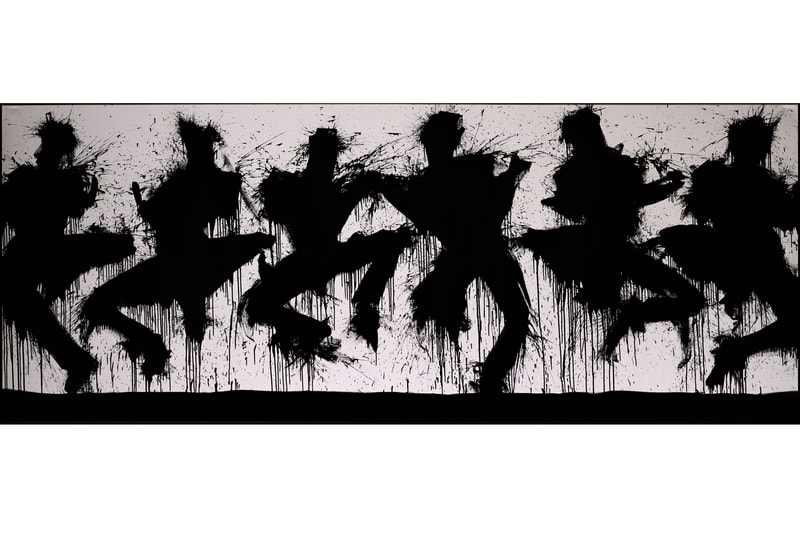 richard hambleton shadowman exhibition leake street arches waterloo station london artworks paintings prints