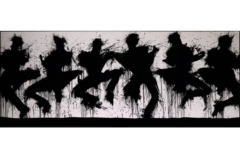 richard hambleton shadowman exhibition leake street arches waterloo station london artworks paintings prints