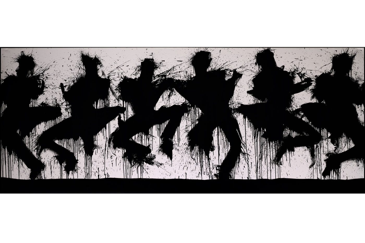 richard hambleton shadowman exhibition leake street arches waterloo station london artworks paintings prints