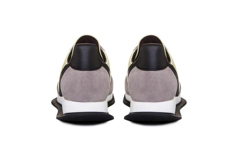 rick owens vintage lace up runner lime light yellow pearl beige