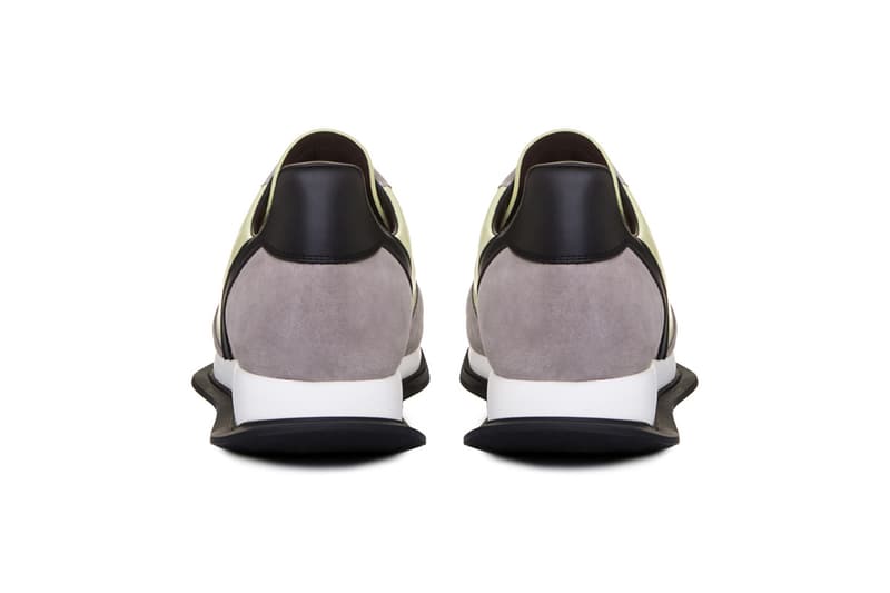 rick owens vintage lace up runner lime light yellow pearl beige
