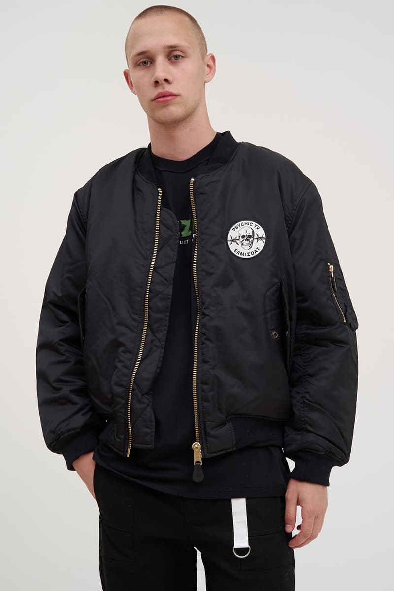 SAMIZDAT by Yang Li Fall Winter 2018 Collection Ma 1 Bomber Jacket Hoodie Long Short Sleeve T shirt Cap Hat Tote Reference Sonic discipline