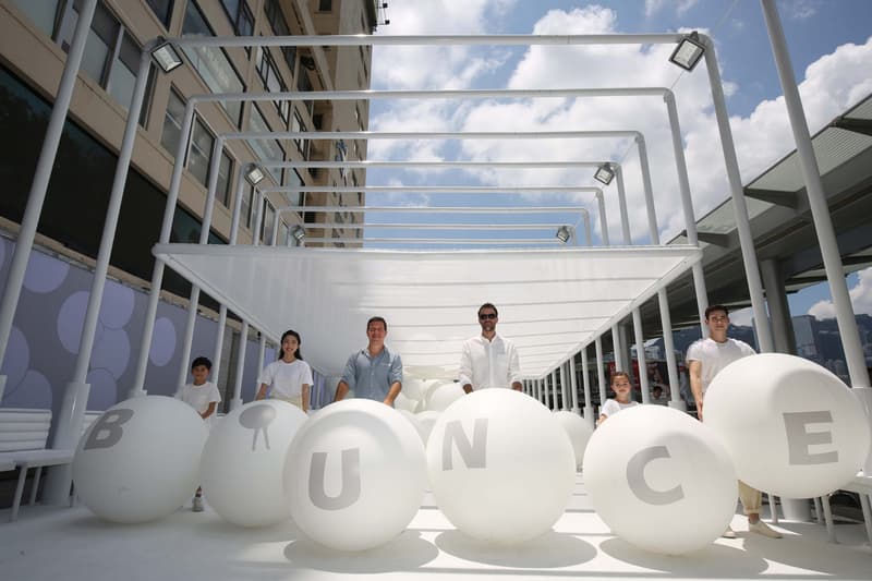 snarkitecture bounce installation hong kong harbour city daniel arsham