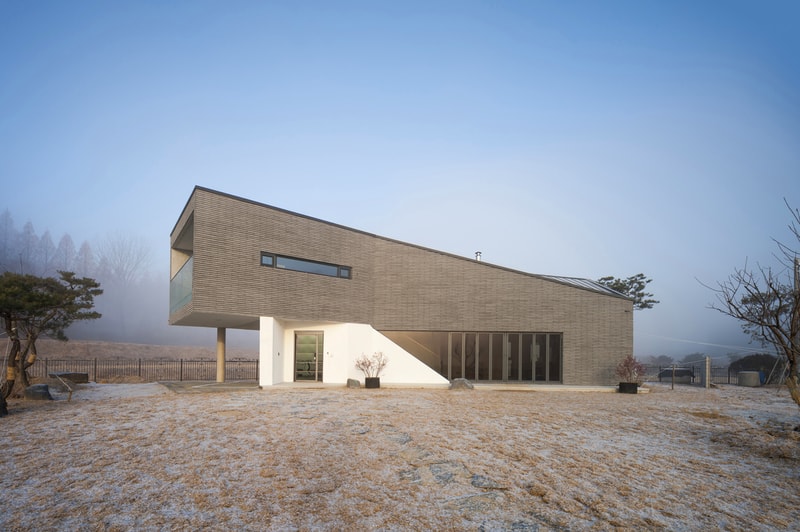 Snow AIDe Tranquility House architecture Homes South Korean design interior minimalist farm land Location Yongin-si
