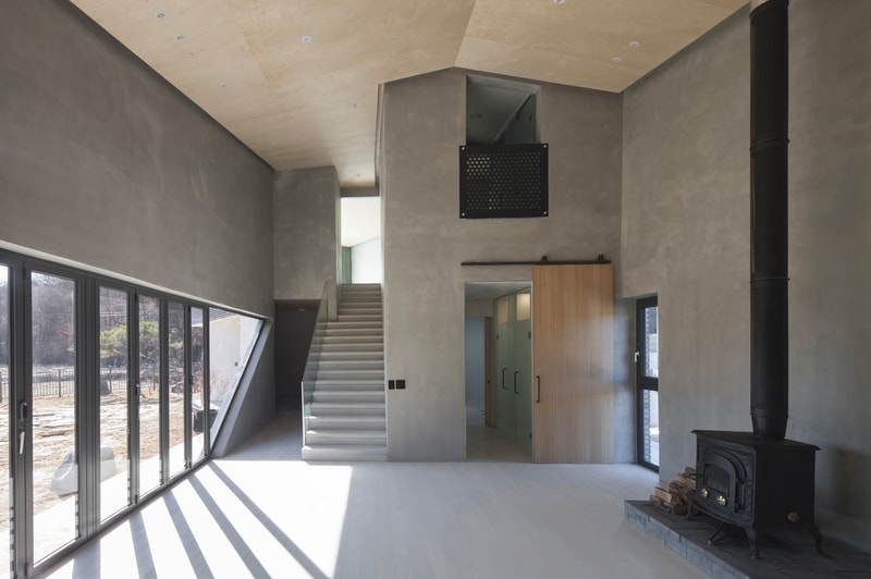 Snow AIDe Tranquility House architecture Homes South Korean design interior minimalist farm land Location Yongin-si