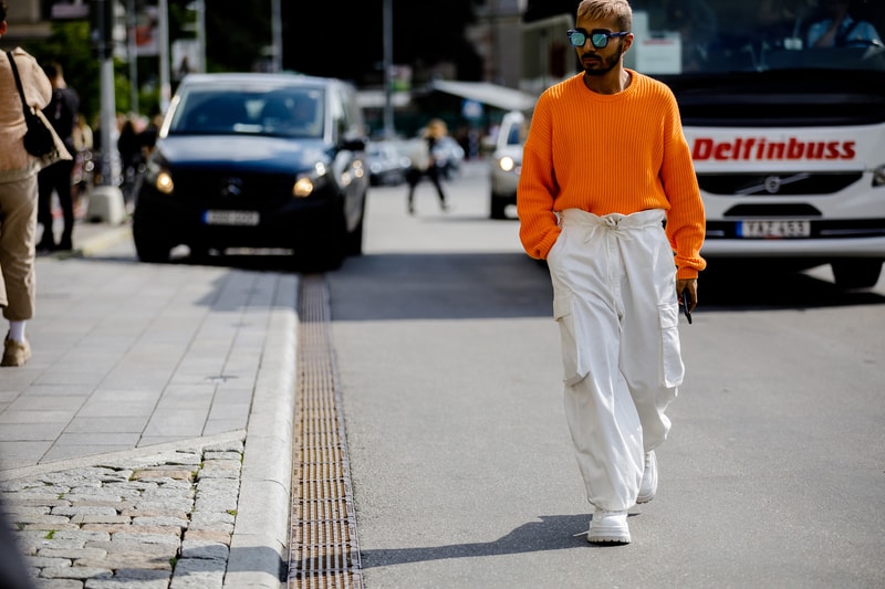 Stockholm Fashion Week SS19 Street Style spring summer 2019 sweden balenciaga raf simons adidas yeezy angel sneaker streetwear fashion trends scandinavian