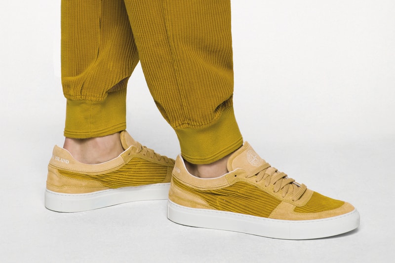 Stone Island Diemme Fall/Winter 2018 Sneaker Details Shoes Trainers Sneakers Kicks Footwear Cop Purchase Buy Mustard light blue purple italy handmade luxury release information first look