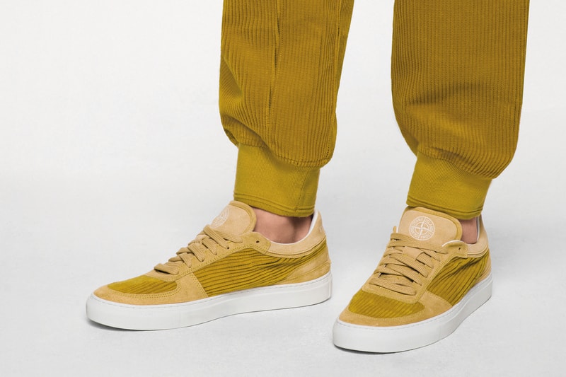 Stone Island Diemme Fall/Winter 2018 Sneaker Details Shoes Trainers Sneakers Kicks Footwear Cop Purchase Buy Mustard light blue purple italy handmade luxury release information first look