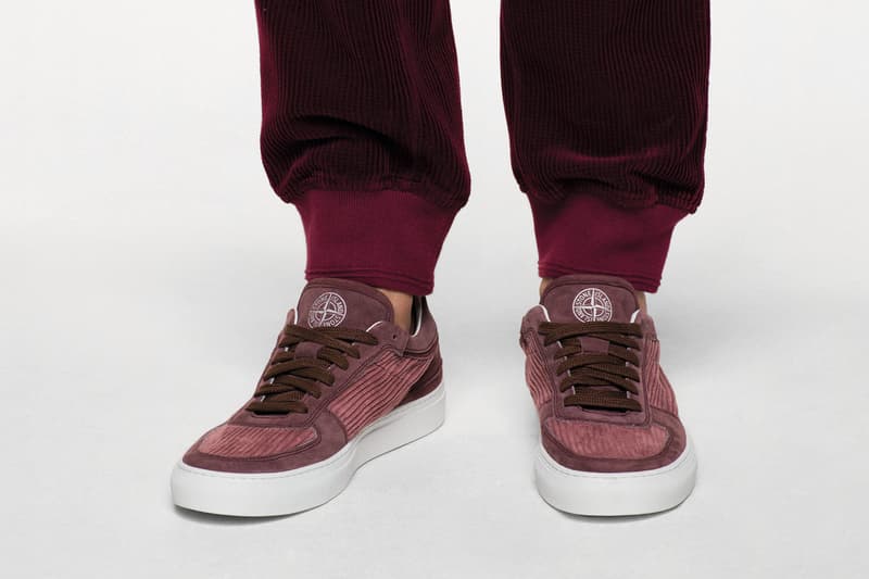 Stone Island Diemme Fall/Winter 2018 Sneaker Details Shoes Trainers Sneakers Kicks Footwear Cop Purchase Buy Mustard light blue purple italy handmade luxury release information first look