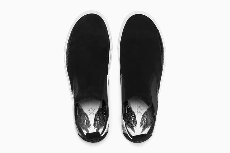 Stone Island Shadow Project 10 Year Anniversary Slip on boot Black Suede Snakeskin