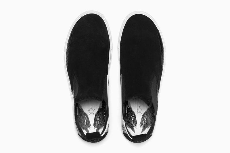 Stone Island Shadow Project 10 Year Anniversary Slip on boot Black Suede Snakeskin
