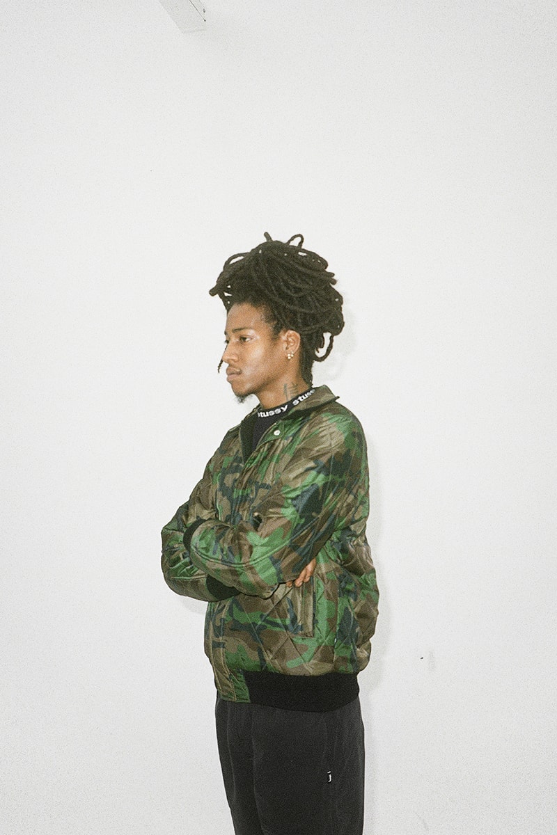 Stüssy Fall 2018 Collection Lookbook outerwear tracksuits T-shirts pants camo stripes release info